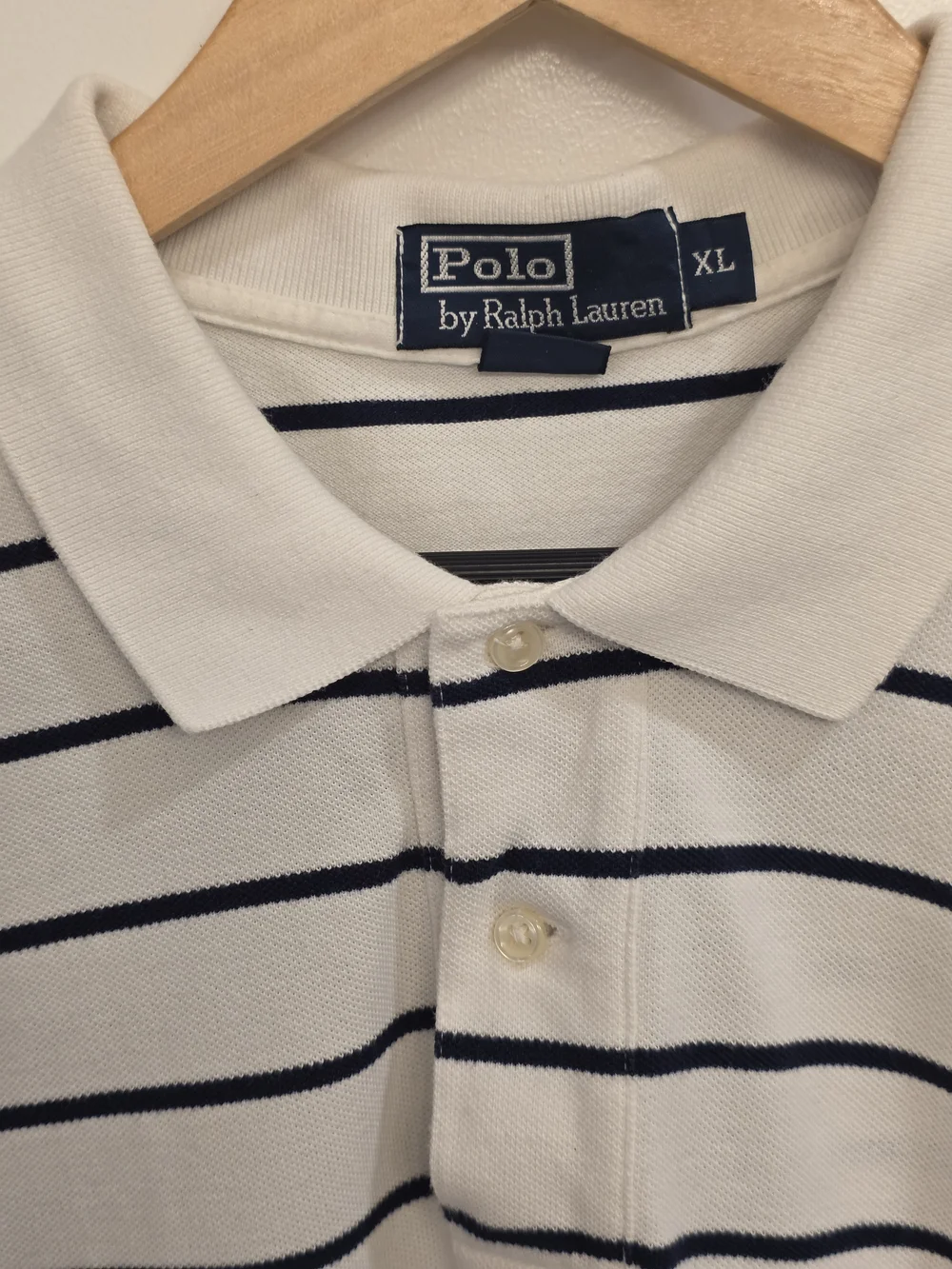 Polo Ralph Lauren Classic Fit Short Sleeve Navy & White Stripes Size XL